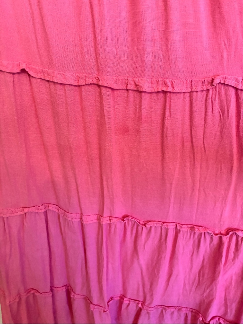 Pink Embroidered Ruffled Midi Dress - Picture 5 of 5